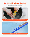 Foot Care: VEVOR Concrete Screed, 120.5 cm Screed with Level Vial, Easy Cleanup & End Cap Design, Aluminum Lightweight & Reversable Handle for Leveling Floors, Small-Scale Construction and Home Renovation