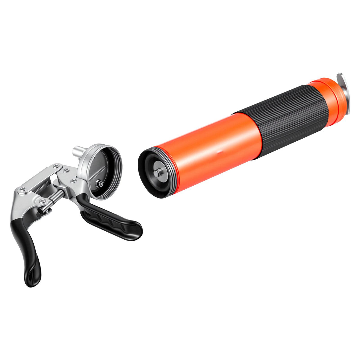 Grease Gun, 8000 PSI, Pistol Grip Grease Gun Kit with 0.4 L Capacity, Includes 46 cm Flex Hose, Double Handle Grease Coupler, Extension Rigid Pipe & Sharp Type Nozzle for Automotive, Marine