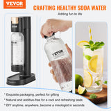 Gardening Tools: VEVOR Sparkling Water Maker, Soda Maker Machine for Home Carbonating, Seltzer Water Starter Kit with BPA-free 1L PET Bottle, CO2 Cylinder, Compatible with Mainstream Screw-in 60L CO2 Cylinder