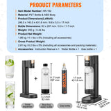 Gardening Tools: VEVOR Sparkling Water Maker, Soda Maker Machine for Home Carbonating, Seltzer Water Starter Kit with BPA-free 1L PET Bottle, CO2 Cylinder, Compatible with Mainstream Screw-in 60L CO2 Cylinder