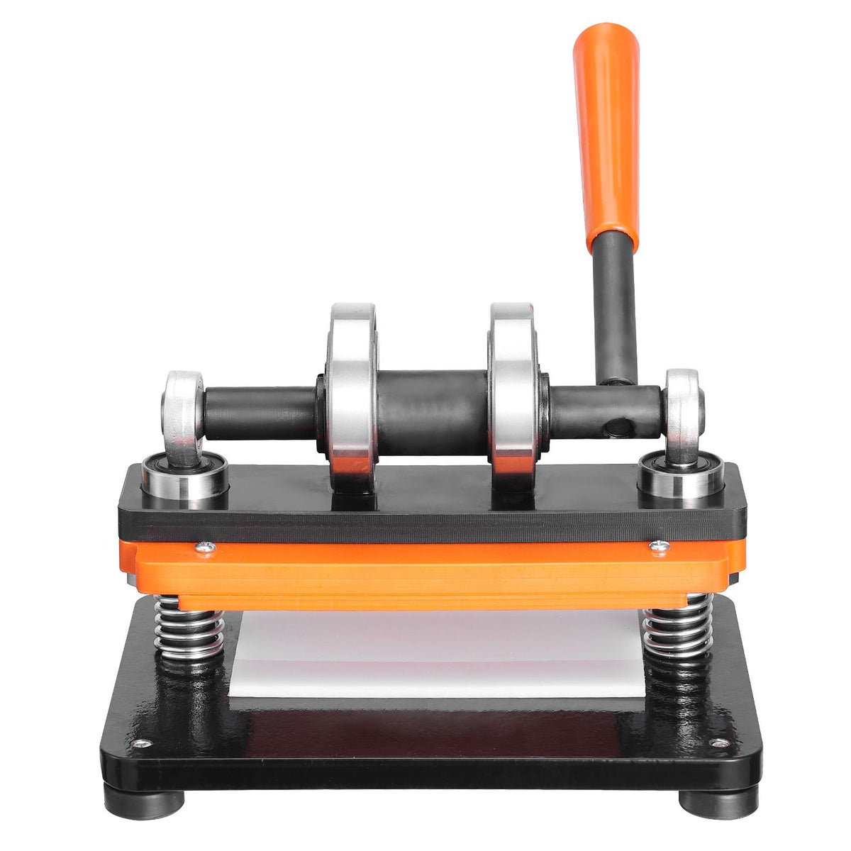 Leather Cutting Machine, 7.1 x 3.9 in Embossing Plate Manual Die Cutter, 0.47 in Pressure Stroke Leather Embossing Machine, Dual Guide Shafts Die Cut Machine for Various of Materials