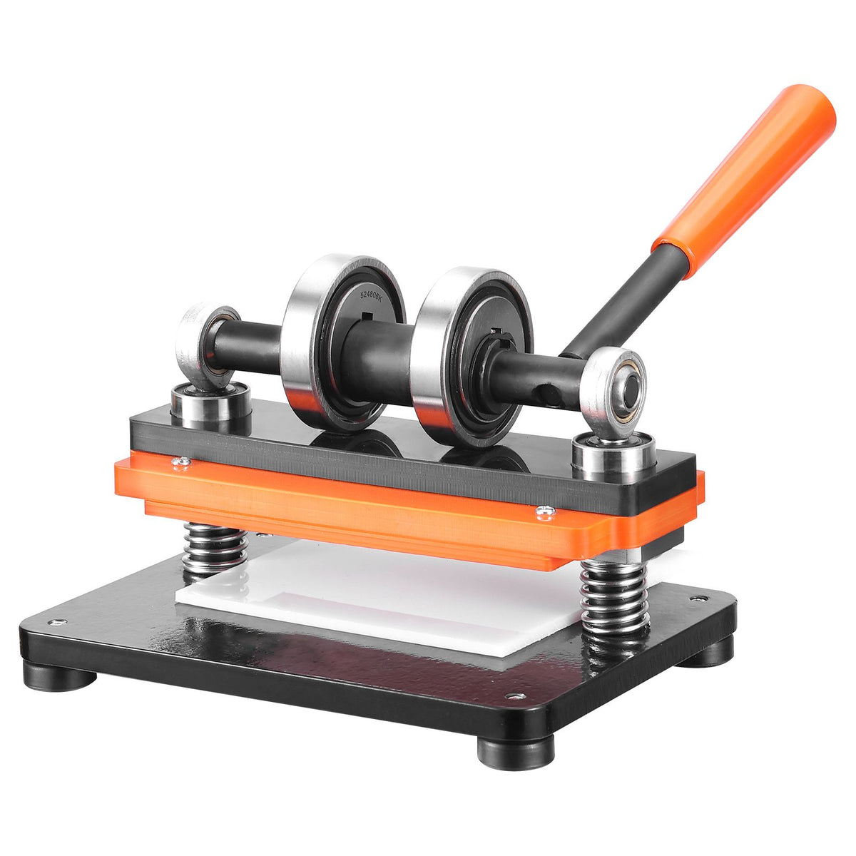 Leather Cutting Machine, 7.1 x 3.9 in Embossing Plate Manual Die Cutter, 0.47 in Pressure Stroke Leather Embossing Machine, Dual Guide Shafts Die Cut Machine for Various of Materials