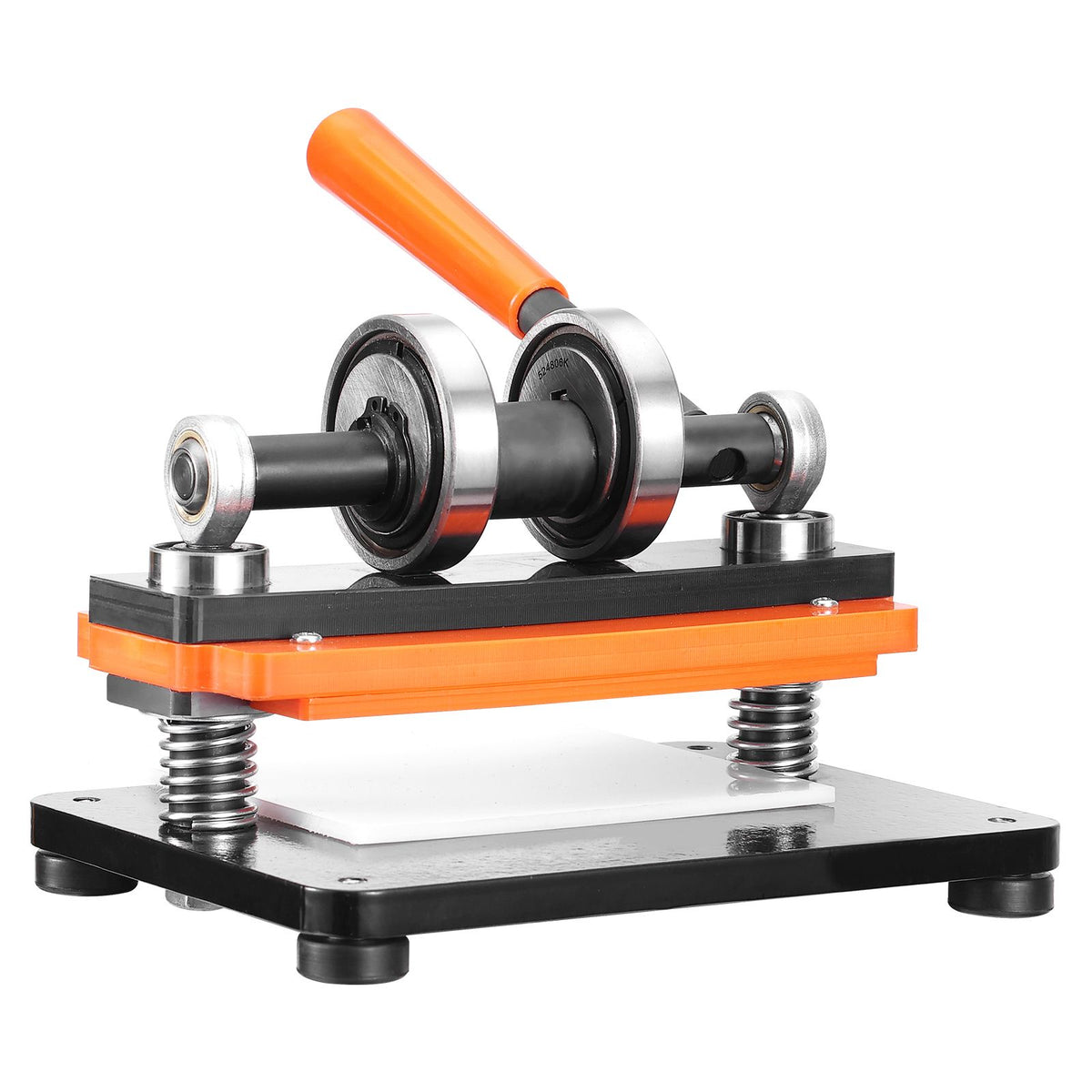 Leather Cutting Machine, 7.1 x 3.9 in Embossing Plate Manual Die Cutter, 0.47 in Pressure Stroke Leather Embossing Machine, Dual Guide Shafts Die Cut Machine for Various of Materials