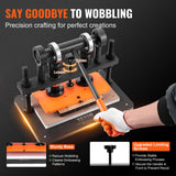 Cutters: VEVOR Leather Cutting Machine, 10.2 x 5.9 in Embossing Plate Manual Die Cutter, 0.47 in Pressure Stroke Leather Embossing Machine, Dual Guide Shafts Die Cut Machine for Various of Materials