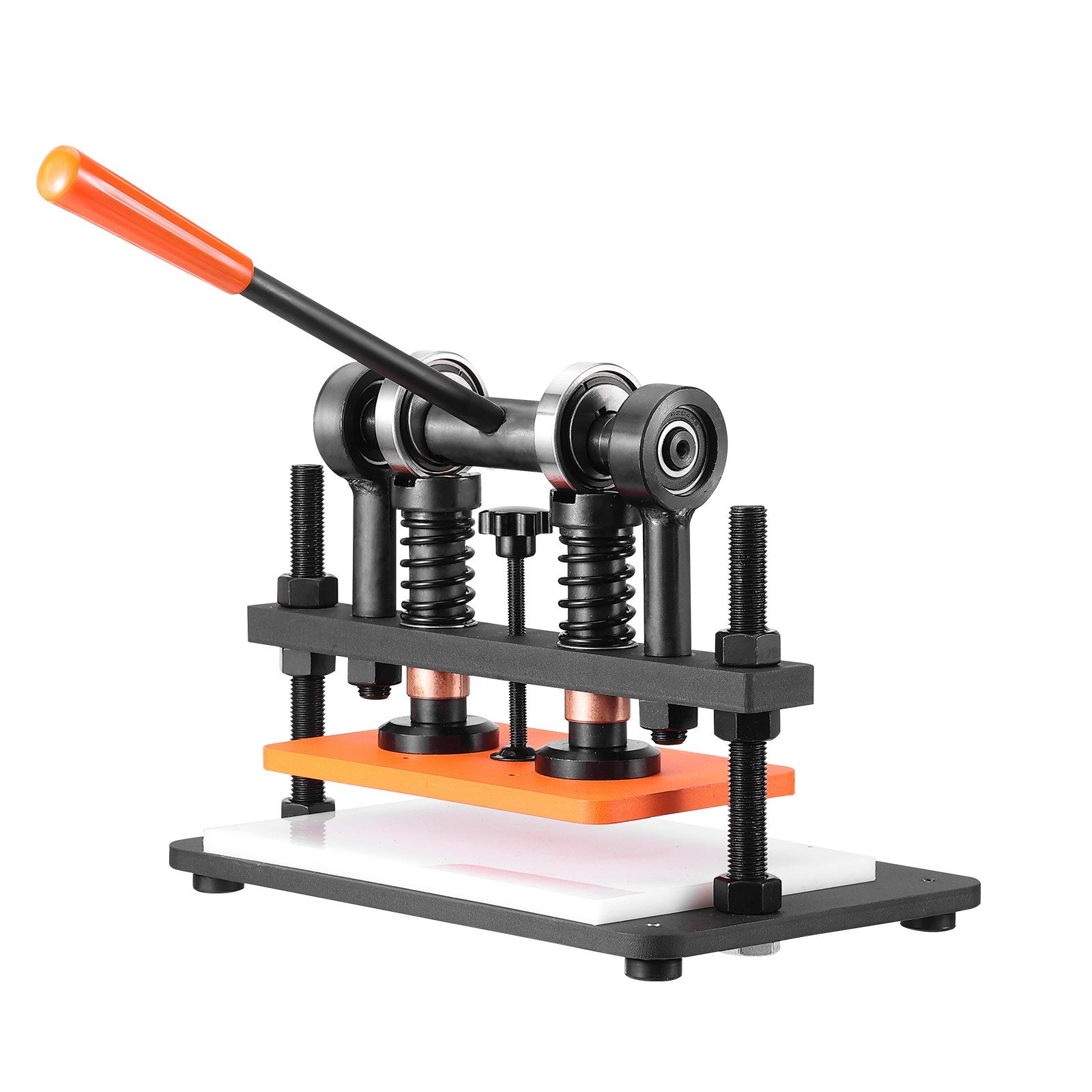 Cutters: VEVOR Leather Cutting Machine, 10.2 x 5.9 in Embossing Plate Manual Die Cutter, 0.47 in Pressure Stroke Leather Embossing Machine, Dual Guide Shafts Die Cut Machine for Various of Materials