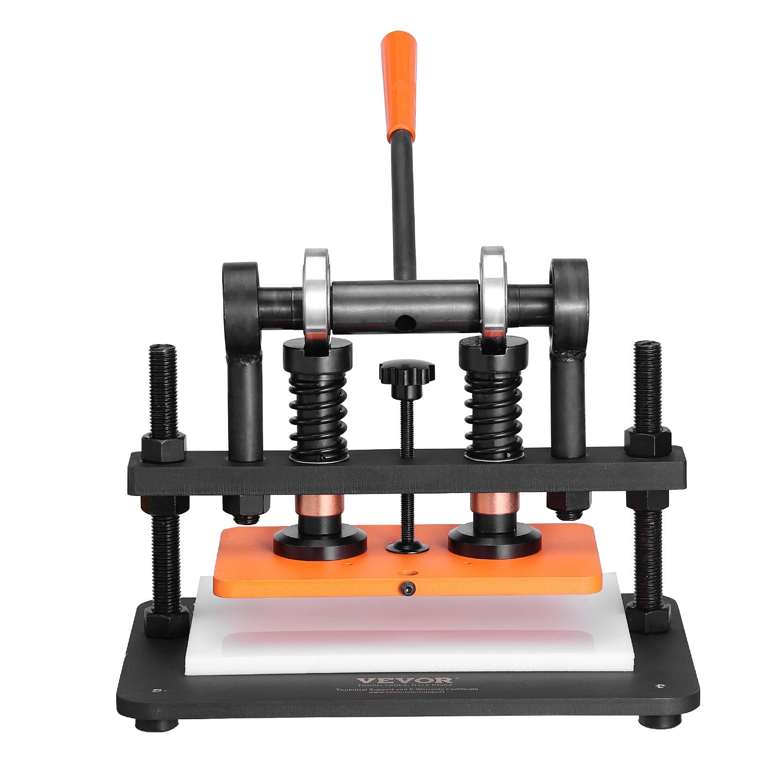 Cutters: VEVOR Leather Cutting Machine, 10.2 x 5.9 in Embossing Plate Manual Die Cutter, 0.47 in Pressure Stroke Leather Embossing Machine, Dual Guide Shafts Die Cut Machine for Various of Materials