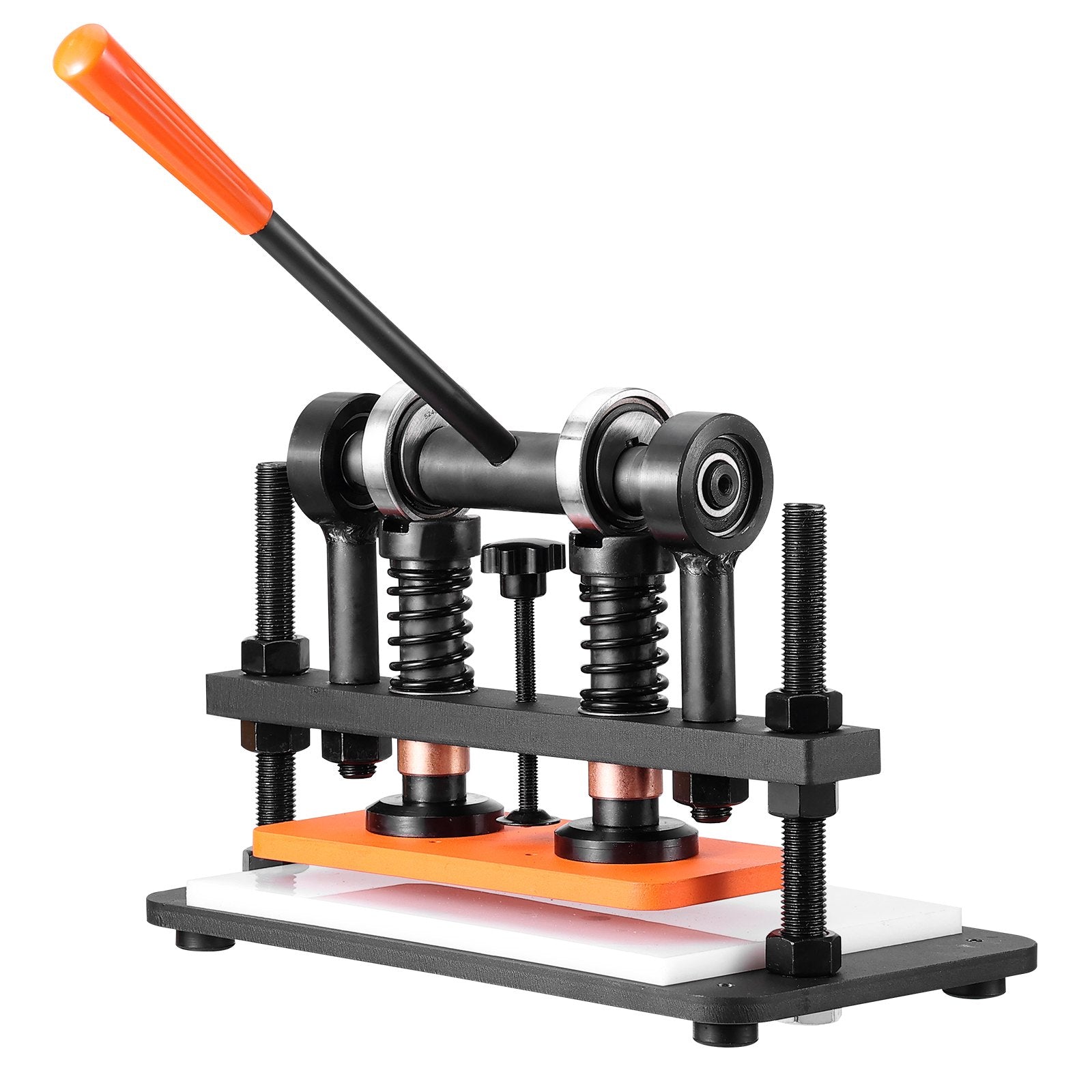 Cutters: VEVOR Leather Cutting Machine, 10.2 x 4.7 in Embossing Plate Manual Die Cutter, 0.47 in Pressure Stroke Leather Embossing Machine, Dual Guide Shafts Die Cut Machine for Various of Materials