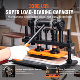 Cutters: VEVOR Leather Cutting Machine, 10.2 x 4.7 in Embossing Plate Manual Die Cutter, 0.47 in Pressure Stroke Leather Embossing Machine, Dual Guide Shafts Die Cut Machine for Various of Materials