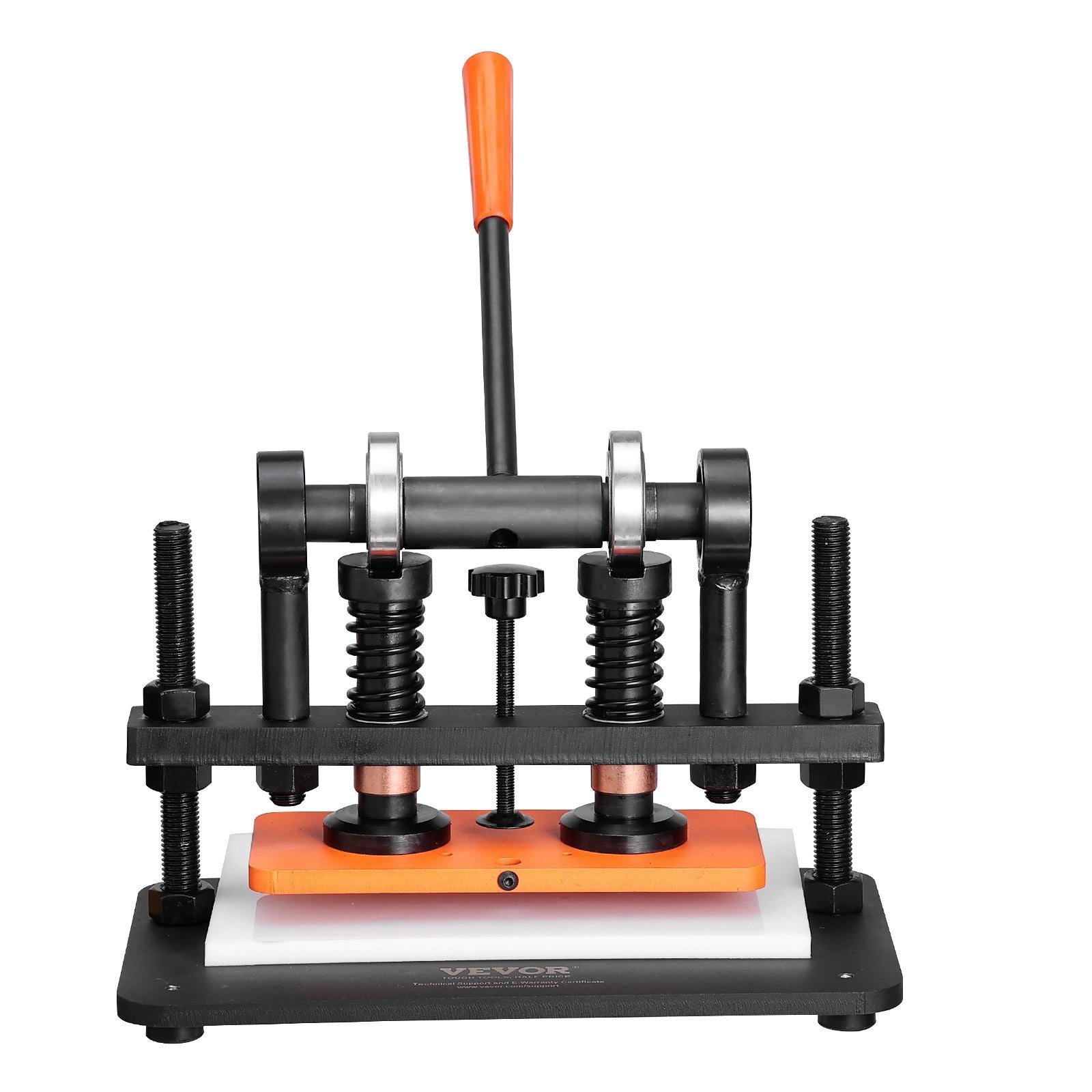 Cutters: VEVOR Leather Cutting Machine, 10.2 x 4.7 in Embossing Plate Manual Die Cutter, 0.47 in Pressure Stroke Leather Embossing Machine, Dual Guide Shafts Die Cut Machine for Various of Materials