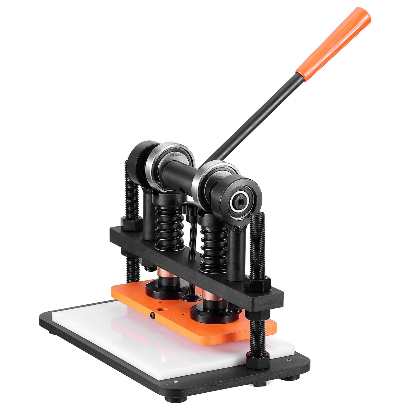 Cutters: VEVOR Leather Cutting Machine, 10.2 x 4.7 in Embossing Plate Manual Die Cutter, 0.47 in Pressure Stroke Leather Embossing Machine, Dual Guide Shafts Die Cut Machine for Various of Materials