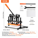 Cutters: VEVOR Leather Cutting Machine, 11 x 5.5 in Embossing Plate Manual Die Cutter, 0.47 in Pressure Stroke Leather Embossing Machine, Dual Guide Shafts Die Cut Machine for Various of Materials