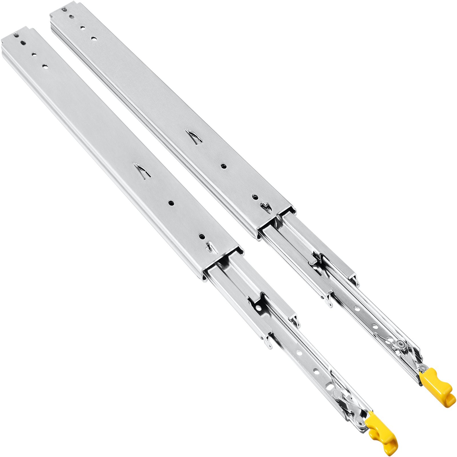 Basketball & Basketball Accessories: VEVOR Drawer Slides with Lock, 1 Pair 40 inch, Heavy-Duty Industrial Steel up to 500 lbs Capacity, 3-Fold Full Extension, Ball Bearing Lock-in & Lock-Out, Side Mount