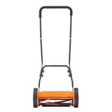 Gardening Tools: VEVOR 40cm Push Reel Lawn Mower 5-Blade Adjustable Height Grass Catcher 2-Wheel