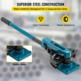 Rebar Cutters: VEVOR Pipe Tube Bender, 3/8" to 1" Manual Pipe Tube Bender, with 7 Dies, Heavy Duty Tube Bender Tubing of Steel Metal Copper, for Repair Shops, Blue