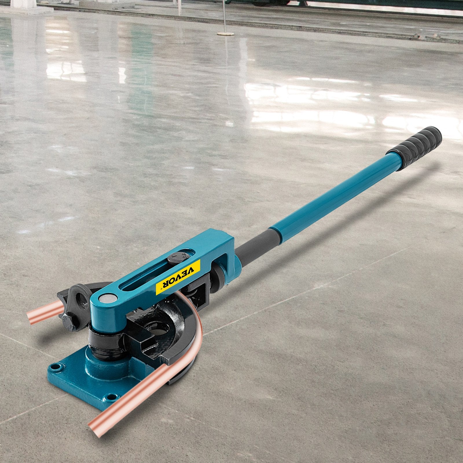 Rebar Cutters: VEVOR Pipe Tube Bender, 3/8" to 1" Manual Pipe Tube Bender, with 7 Dies, Heavy Duty Tube Bender Tubing of Steel Metal Copper, for Repair Shops, Blue