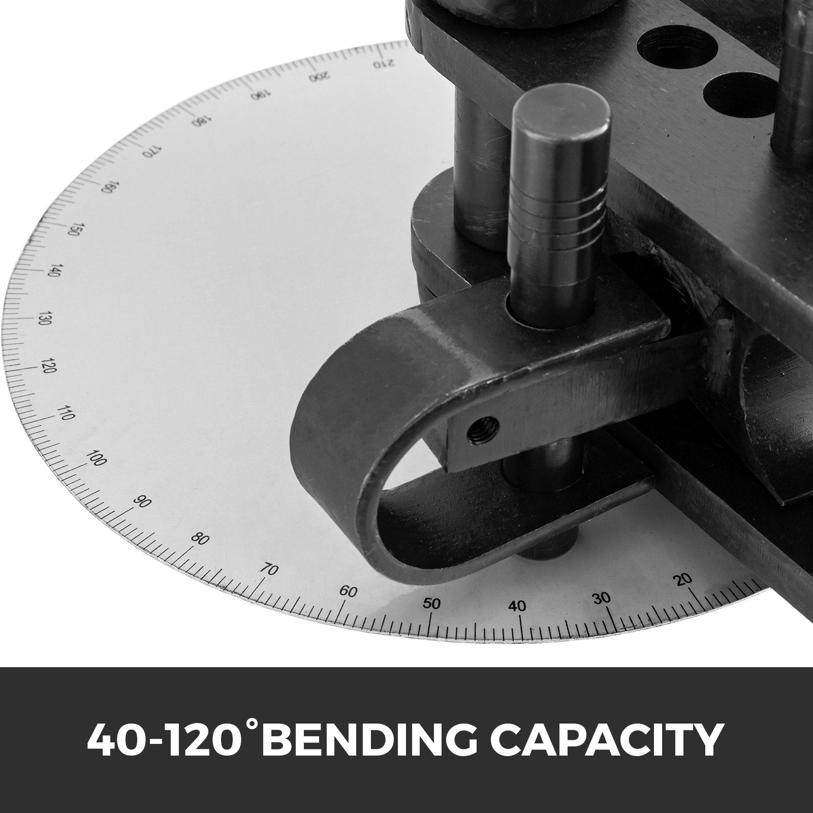 Automotive Repair & Speciality Tools: VEVOR Tube Bender Max Bending Degree 240°,Heavy Duty Metal Pipe and Tube Notcher With 3 Dies,Tube Pedestal Bender 0 up to 240 Degree,Metal Working Tools and Equipment