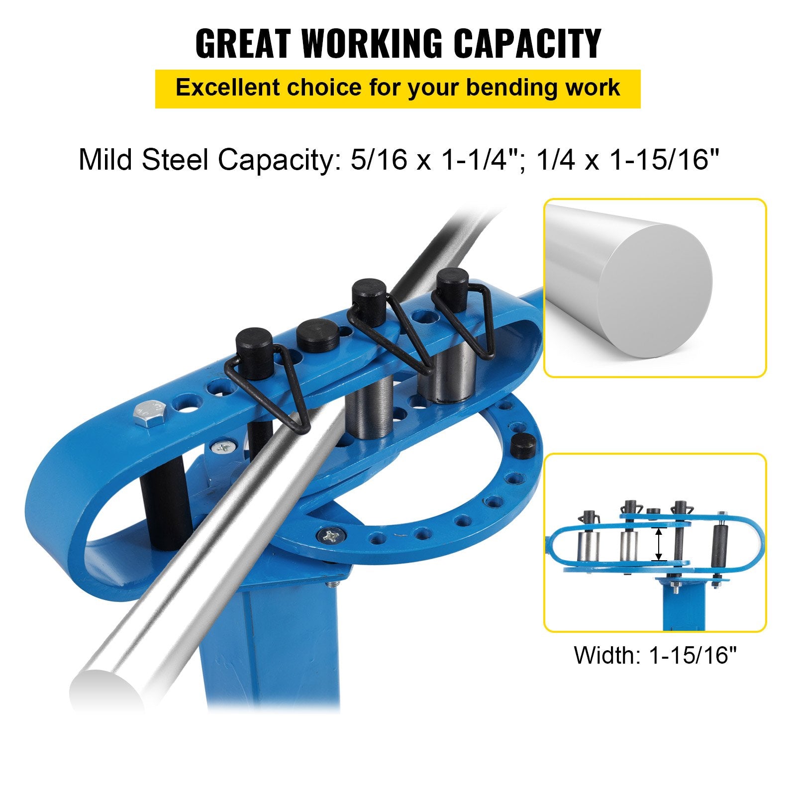 Audio Accessories: VEVOR YP-38 Metal Bender 1"-3" Flat Bar Square Rod Bending 7 Dies w/ Floor Stand
