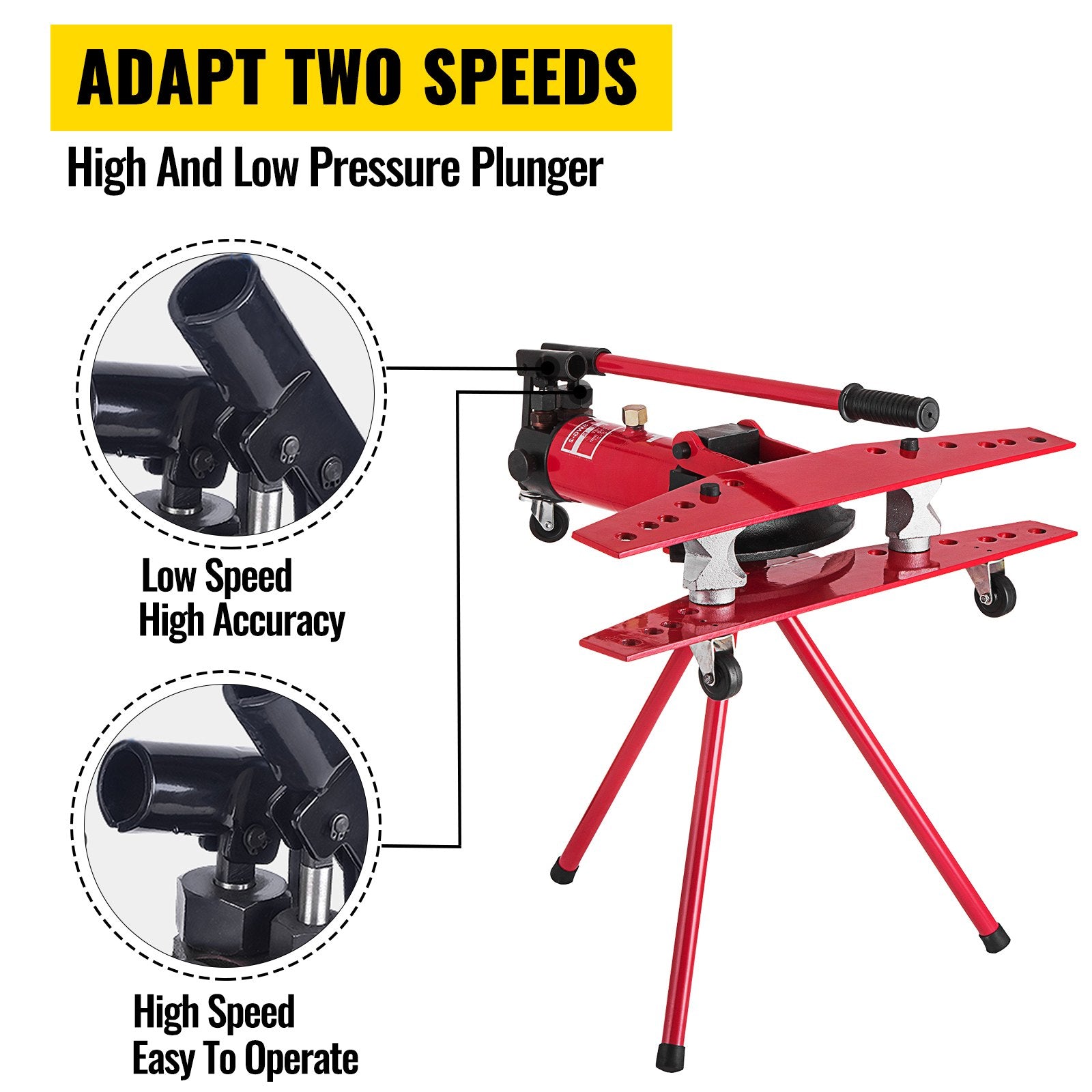 Cutters: VEVOR Manual Pipe Bender Plumbers Tool 16T, Pipe Bending Machine 1/2-2 Inch, Pipe Bending Pipe Bending Machine Ø22mm-Ø60mm, Bender Tube Bender Machine Tube Bender for Heating and Piping Construction