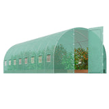 Canopies & Gazebos: VEVOR Walk-in Tunnel Greenhouse 27.38x9.5x7.38ft Galvanized Frame PE Cover Green