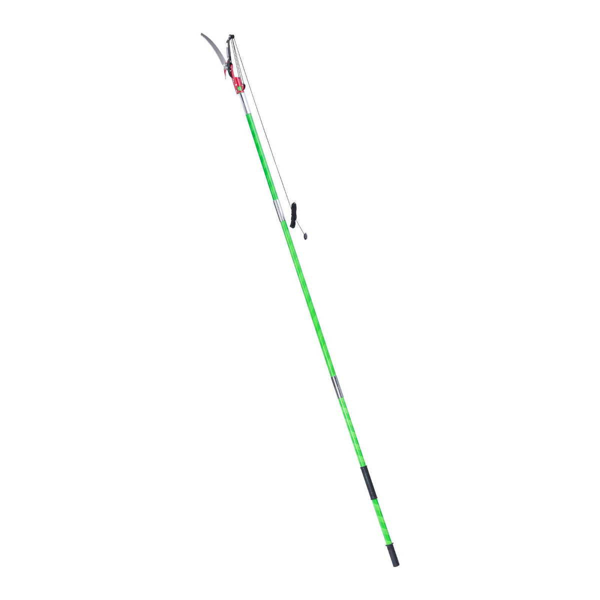 Manual Pole Saw, 118-809.3 cm Extendable Pole Tree Pruner with Scissors, Sharp 65Mn Steel Blade, Lightweight Fiberglass Handle Pole, for High Branch Trimming, Pruning Tool for Palms and Shrubs