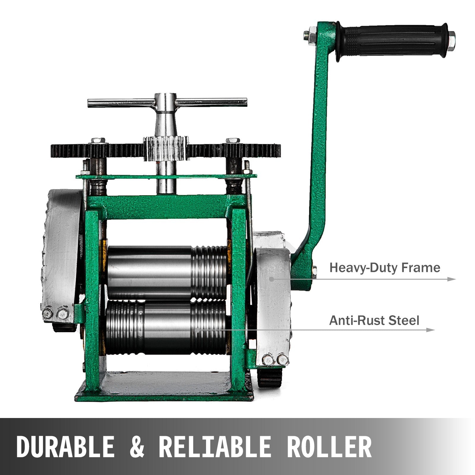Sanding Accessories: VEVOR Combination Rolling Mill Machine Roller Width: 120 mm, Roller Diameter: 55 mm Rolling Mill Jewellery 85mm Roller Width Flat Rolling Manual Jewelry Press Tabletting Tool Jewelry DIY Tools