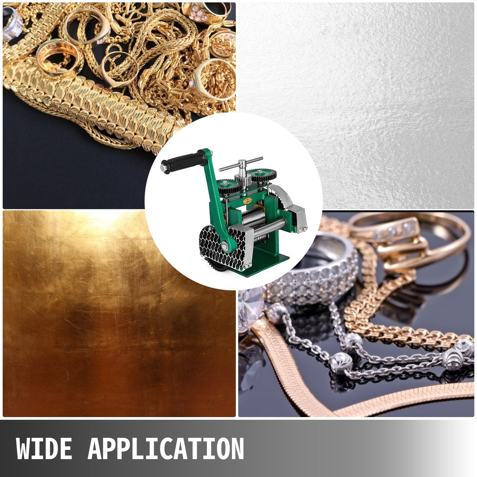 Sanding Accessories: VEVOR Combination Rolling Mill Machine Roller Width: 120 mm, Roller Diameter: 55 mm Rolling Mill Jewellery 85mm Roller Width Flat Rolling Manual Jewelry Press Tabletting Tool Jewelry DIY Tools