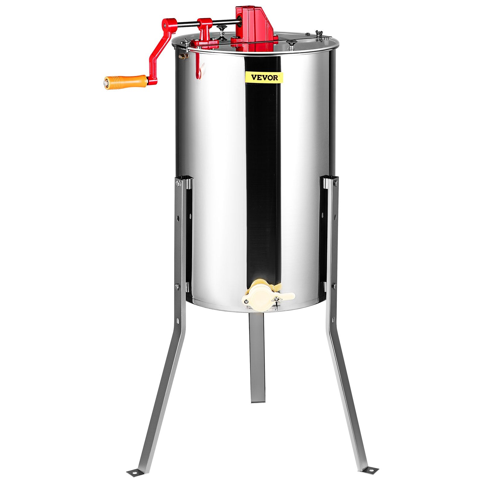 Basketball & Basketball Accessories: VEVOR Manual Honey Extractor, 2/4 Frames Honey Spinner Extractor, Stainless Steel Beekeeping Extraction, Honeycomb Drum Spinner with Lid, Apiary Centrifuge Equipment with Height Adjustable Stand