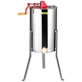 Basketball & Basketball Accessories: VEVOR Manual Honey Extractor, 2/4 Frames Honey Spinner Extractor, Stainless Steel Beekeeping Extraction, Honeycomb Drum Spinner with Lid, Apiary Centrifuge Equipment with Height Adjustable Stand
