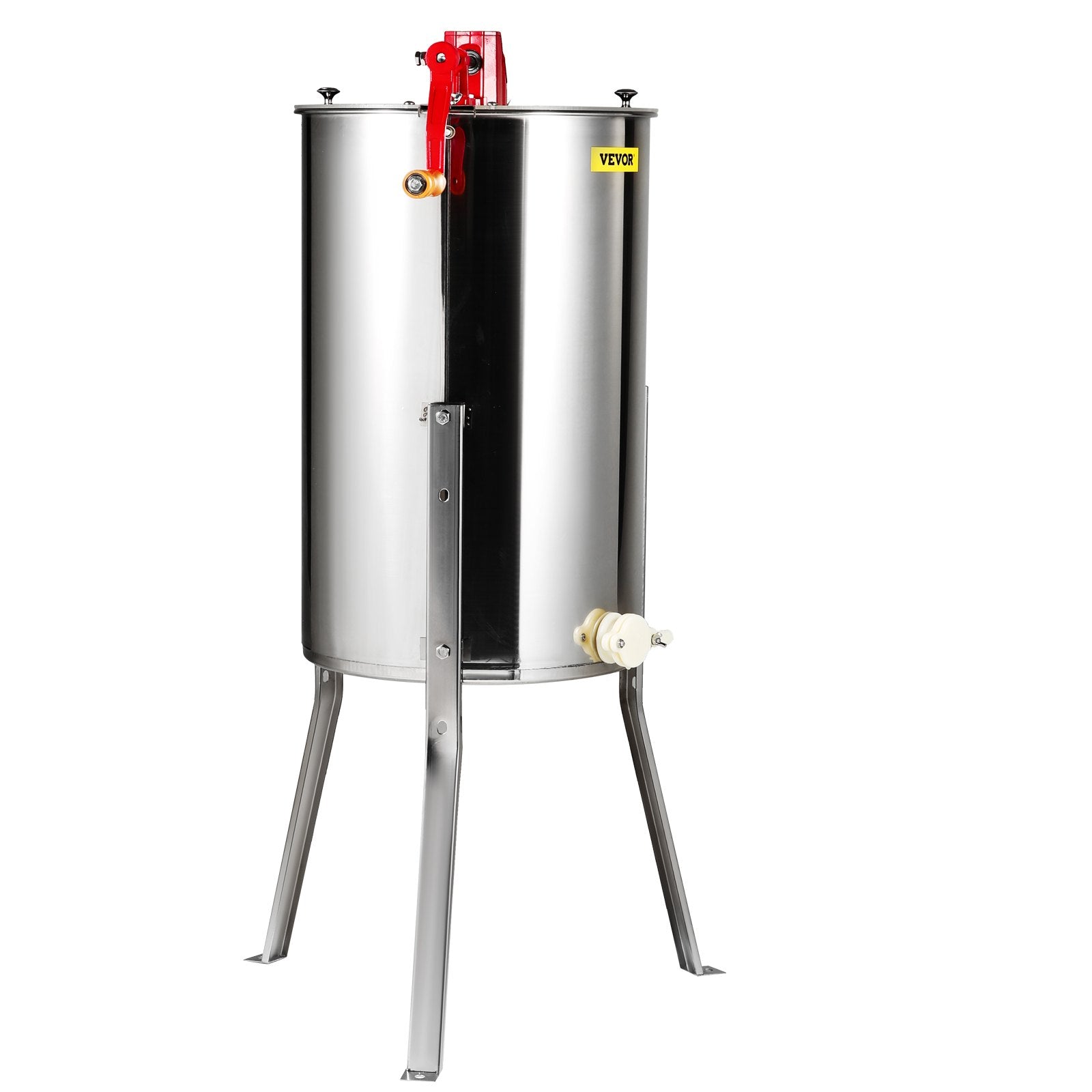 Basketball & Basketball Accessories: VEVOR Manual Honey Extractor, 2/4 Frames Honey Spinner Extractor, Stainless Steel Beekeeping Extraction, Honeycomb Drum Spinner with Lid, Apiary Centrifuge Equipment with Height Adjustable Stand