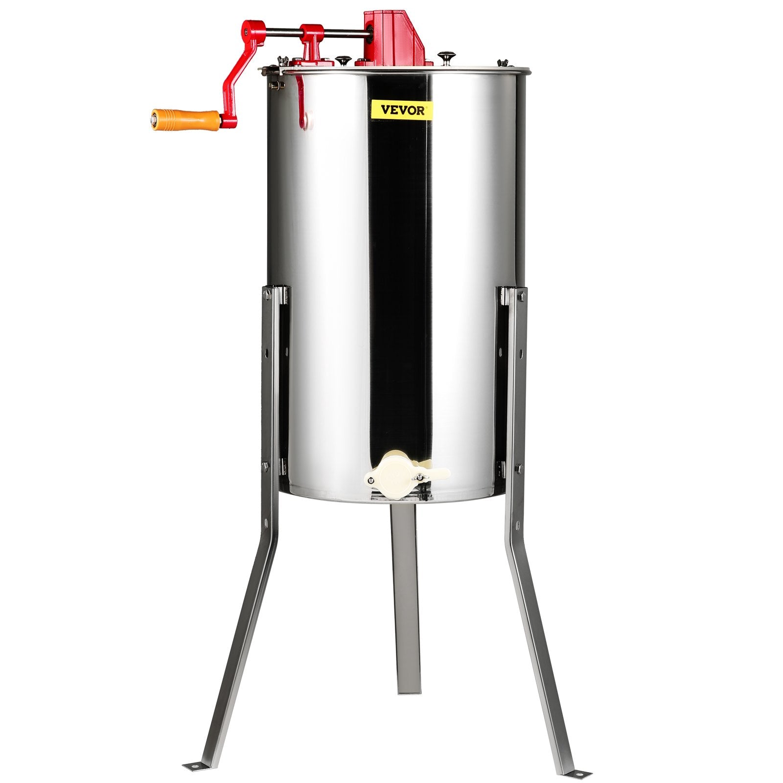 Basketball & Basketball Accessories: VEVOR Manual Honey Extractor, 3 Frames Honey Spinner Extractor, Stainless Steel Beekeeping Extraction, Honeycomb Drum Spinner with Lid, Apiary Centrifuge Equipment with Height Adjustable Stand