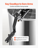 Beekeeping: VEVOR Honey Extractor, 2 Frame Manual Honey Spinner with Transparent Lid, Stainless Steel Honeycomb Drum Spinner with Height Adjustable Stand, Honeycomb Extraction Centrifuge Equipment for Beekeeping