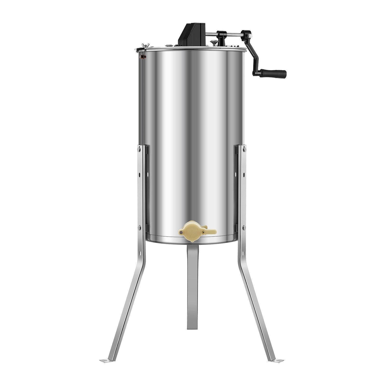 Beekeeping: VEVOR Honey Extractor, 2 Frame Manual Honey Spinner with Transparent Lid, Stainless Steel Honeycomb Drum Spinner with Height Adjustable Stand, Honeycomb Extraction Centrifuge Equipment for Beekeeping