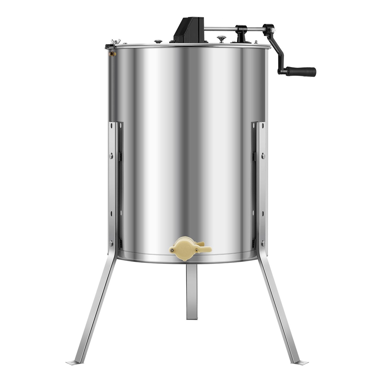 Beekeeping: VEVOR Honey Extractor, 4/8 Frame Manual Honey Spinner with Transparent Lid, Stainless Steel Honeycomb Drum Spinner with Height Adjustable Stand, Honeycomb Extraction Equipment for Beekeeping