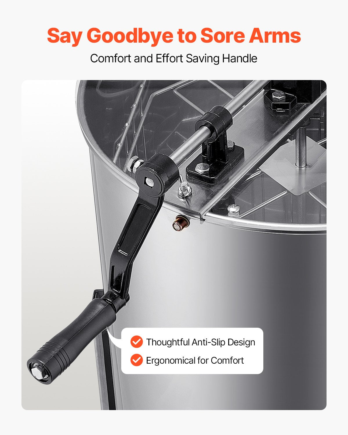 Beekeeping: VEVOR Honey Extractor, 4/8 Frame Manual Honey Spinner with Transparent Lid, Stainless Steel Honeycomb Drum Spinner with Height Adjustable Stand, Honeycomb Extraction Equipment for Beekeeping