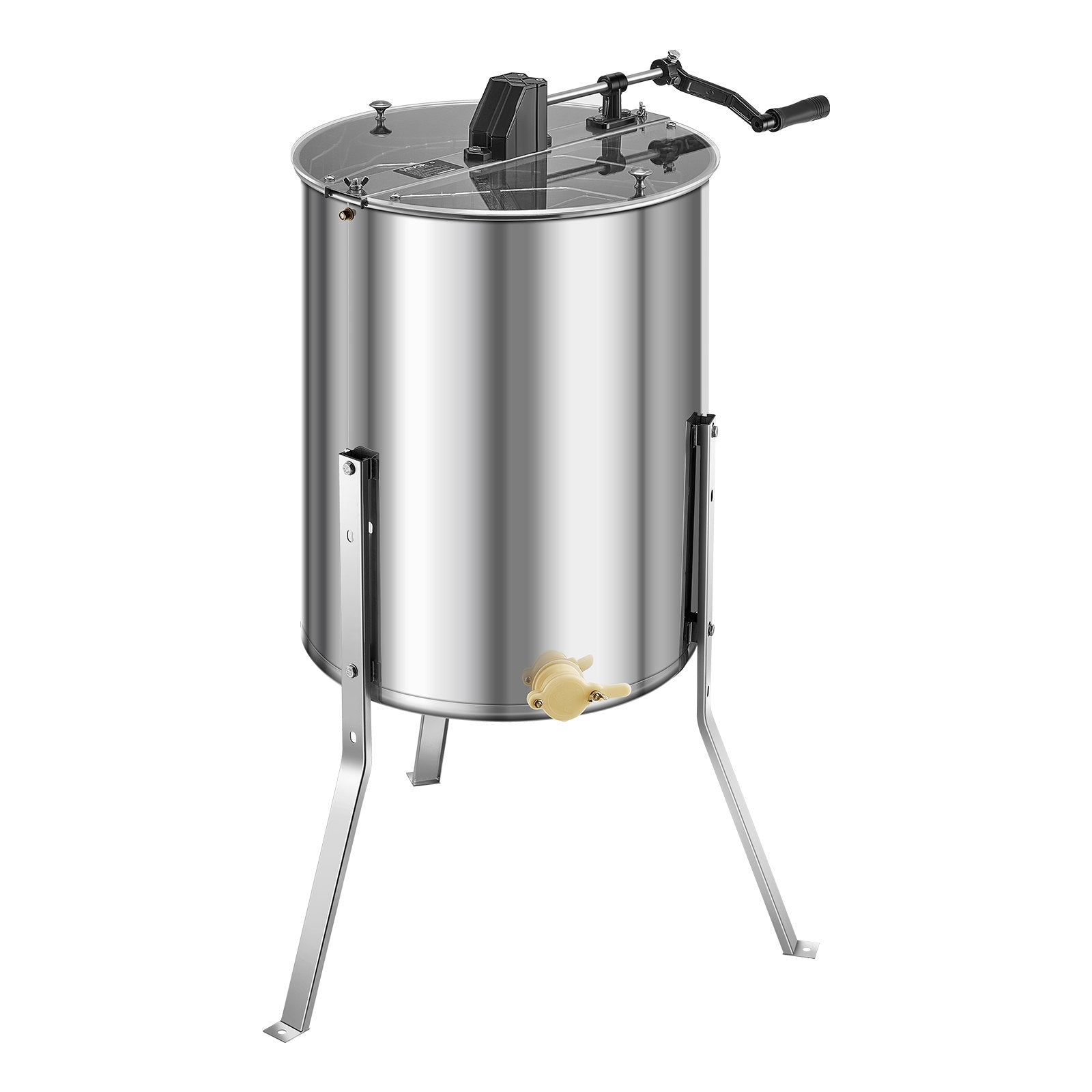 Beekeeping: VEVOR Honey Extractor, 4/8 Frame Manual Honey Spinner with Transparent Lid, Stainless Steel Honeycomb Drum Spinner with Height Adjustable Stand, Honeycomb Extraction Equipment for Beekeeping
