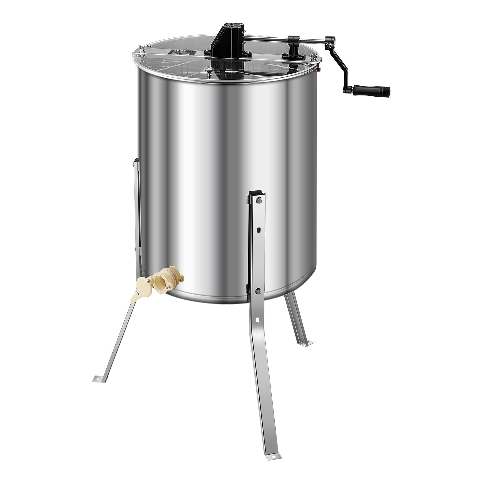 Beekeeping: VEVOR Honey Extractor, 4/8 Frame Manual Honey Spinner with Transparent Lid, Stainless Steel Honeycomb Drum Spinner with Height Adjustable Stand, Honeycomb Extraction Equipment for Beekeeping