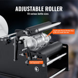 Kitchen & Bathroom DIY: VEVOR Manual Round Labeling Machine, 15-20pcs/min, Bottle Label Applicator for Round Bottles, Adjustable Manual Round Bottle Labeler Suitable for Round Bottle Diameter 20-120 mm (with Pressing Bar)