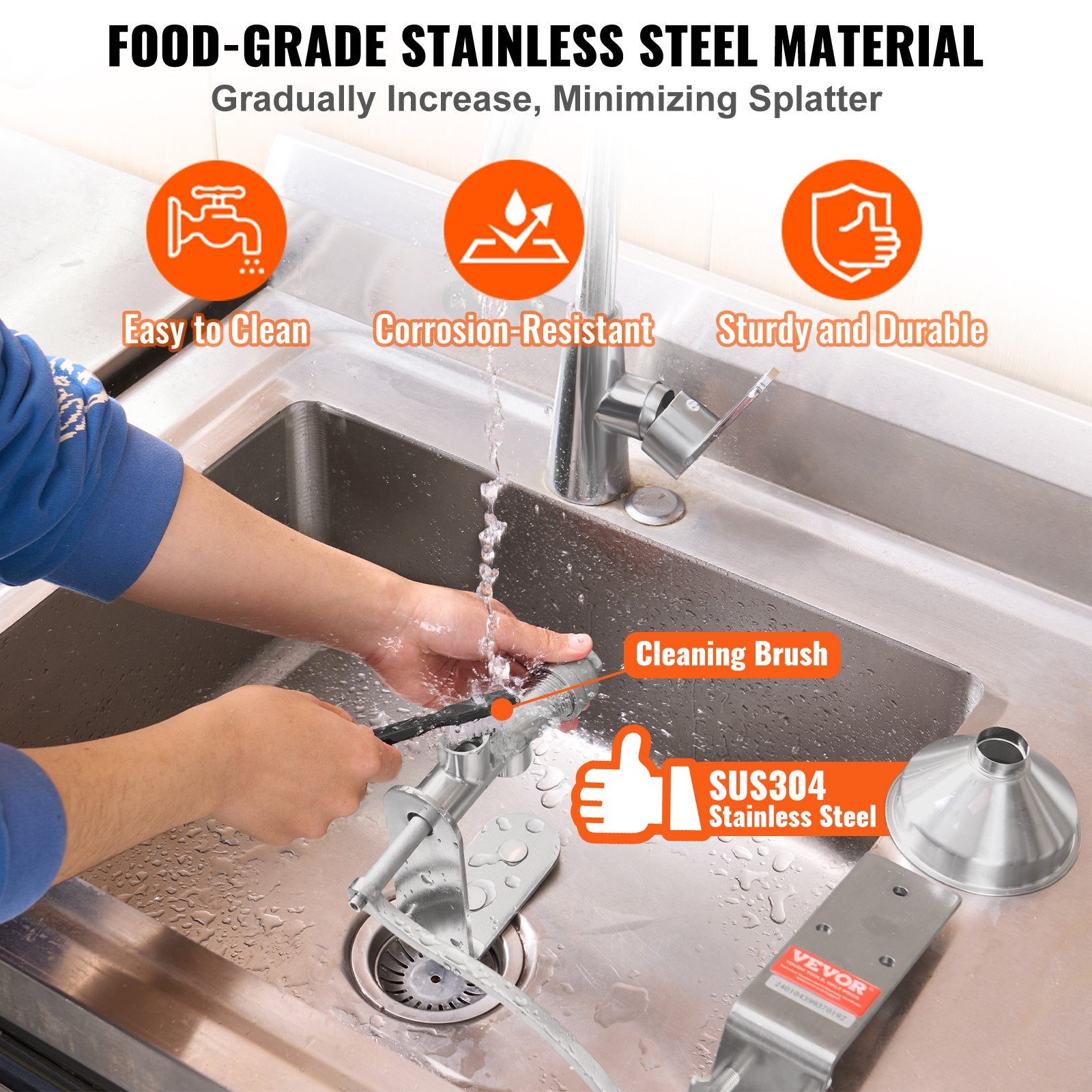 Food Storage: VEVOR Manual Oil Press Machine, Stainless Steel Oil Extractor Machine, Detachable Oil Presser for Effortless Cleaning, Household Oil Expeller for Pressing Peanuts, Sesame Seeds, Rapeseed, Tea Seeds