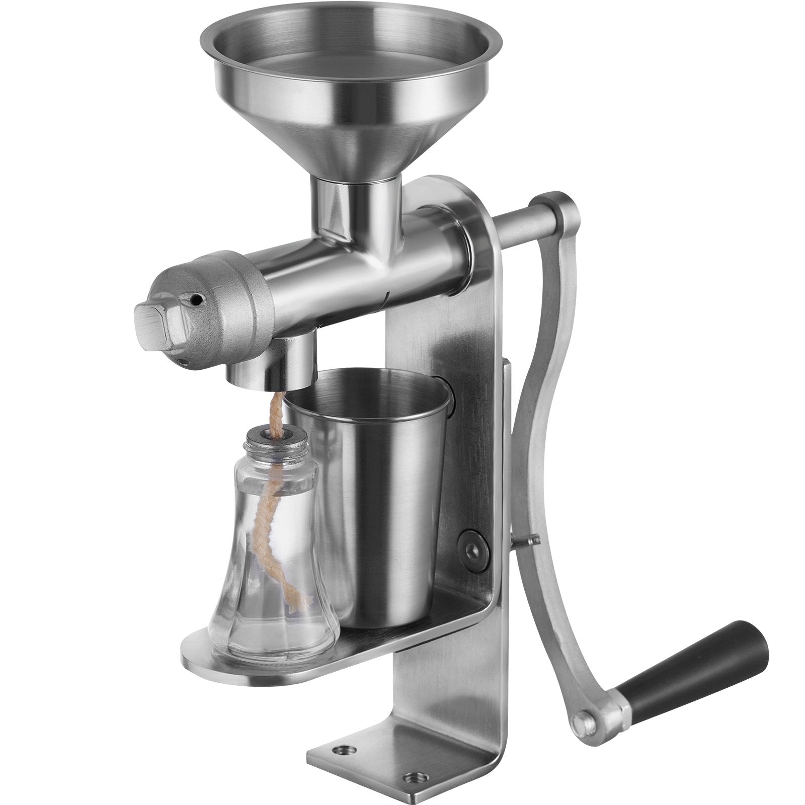 Food Storage: VEVOR Manual Oil Press Machine, Stainless Steel Oil Extractor Machine, Detachable Oil Presser for Effortless Cleaning, Household Oil Expeller for Pressing Peanuts, Sesame Seeds, Rapeseed, Tea Seeds