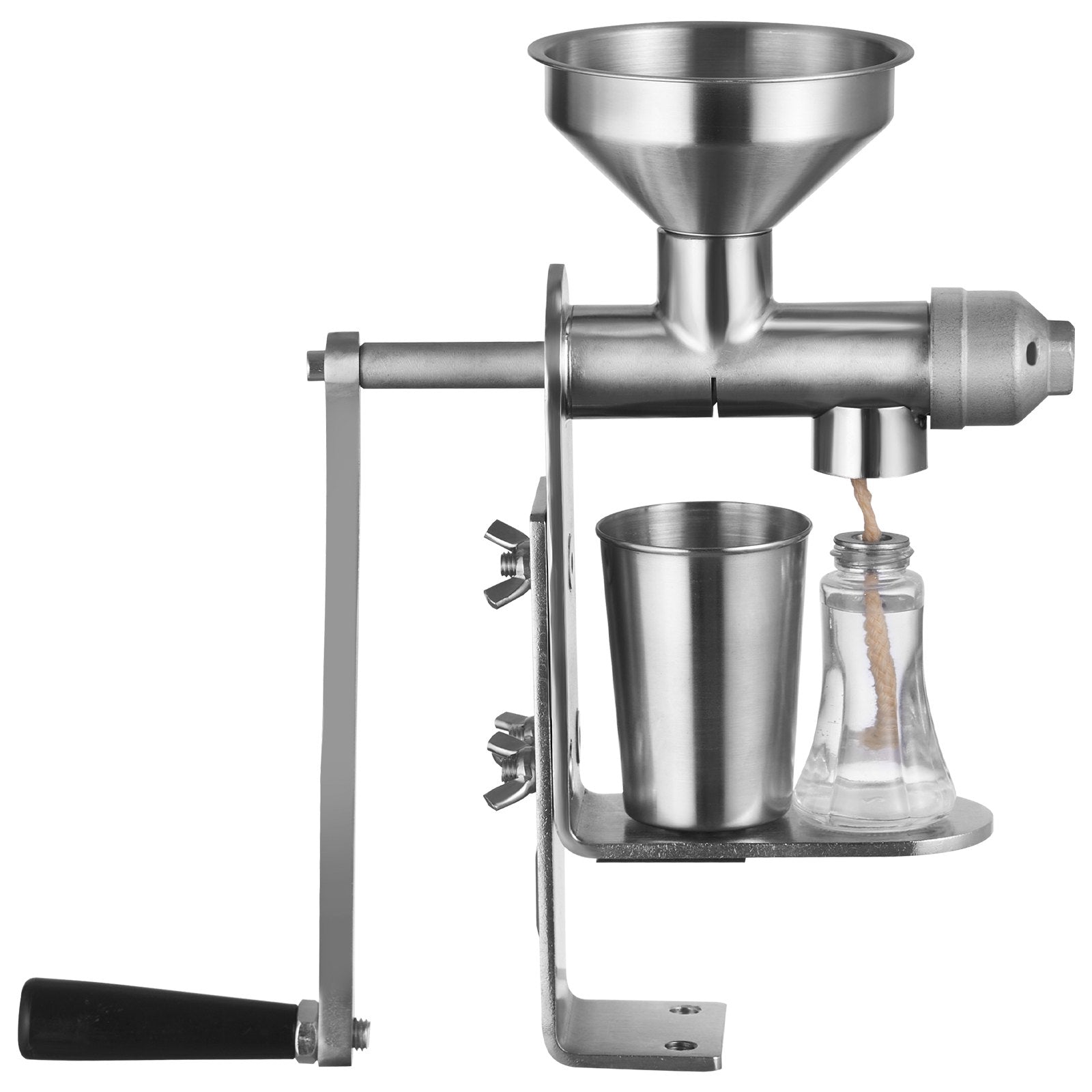 Food Storage: VEVOR Manual Oil Press Machine, Stainless Steel Oil Extractor Machine, Detachable Oil Presser for Effortless Cleaning, Household Oil Expeller for Pressing Peanuts, Sesame Seeds, Rapeseed, Tea Seeds