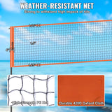 Basketball & Basketball Accessories: VEVOR 4-Way Volleyball Net, Adjustable Height Badminton Net Set for Backyard Beach Lawn, Outdoor Portable Volleyball Net with Carrying Bag, 4 Square Quick Assemble Game Set For Kids And Adults