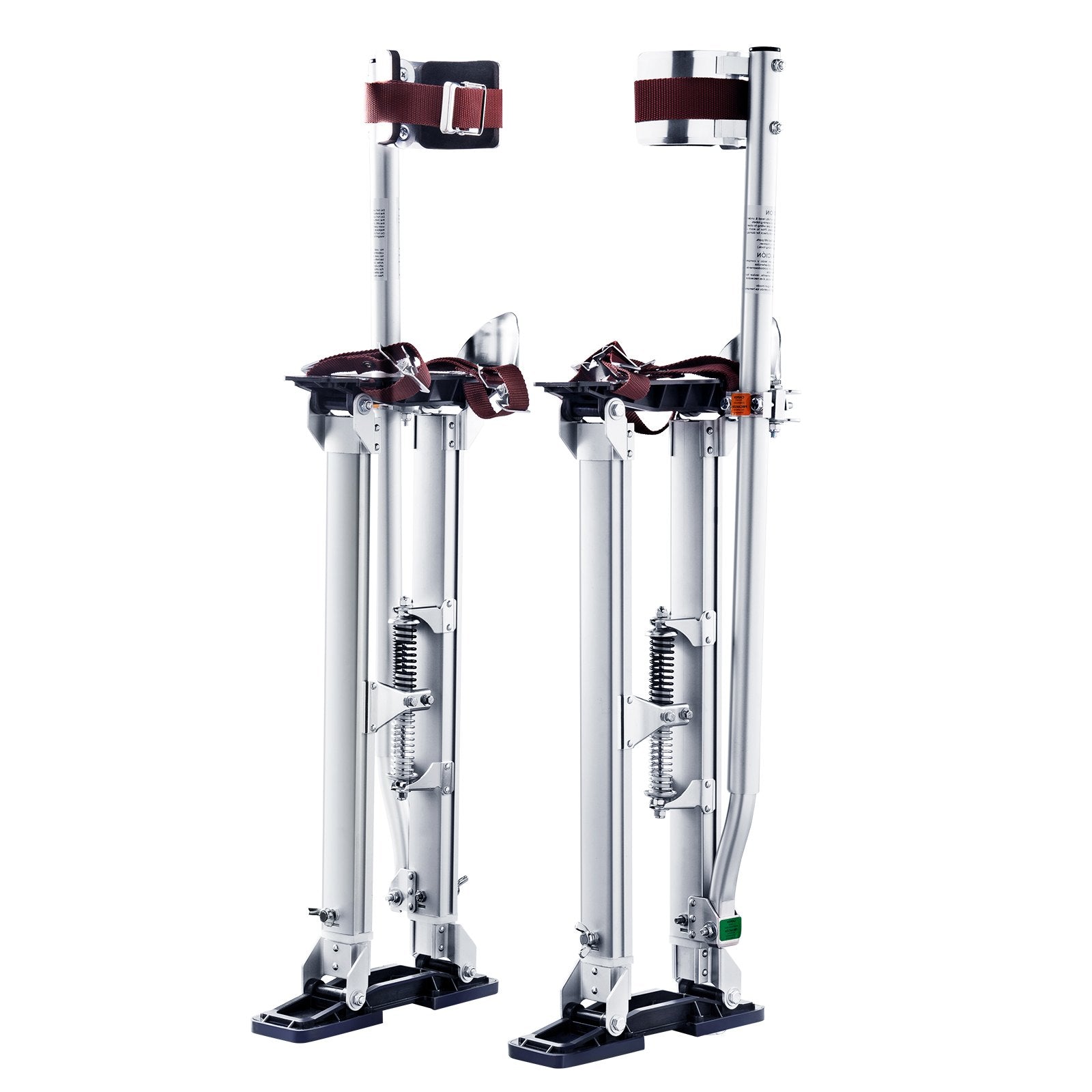 Door Hardware: VEVOR Drywall Stilts, 24''-40'' Adjustable Aluminum Tool Stilts with Protective Knee Pads, Durable and Non-Slip Work Stilts for Sheetrock Painting, Walking, Taping, Silver