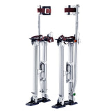 Door Hardware: VEVOR Drywall Stilts, 24''-40'' Adjustable Aluminum Tool Stilts with Protective Knee Pads, Durable and Non-Slip Work Stilts for Sheetrock Painting, Walking, Taping, Silver