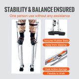 Door Hardware: VEVOR Drywall Stilts, 24''-40'' Adjustable Aluminum Tool Stilts with Protective Knee Pads, Durable and Non-Slip Work Stilts for Sheetrock Painting, Walking, Taping, Silver