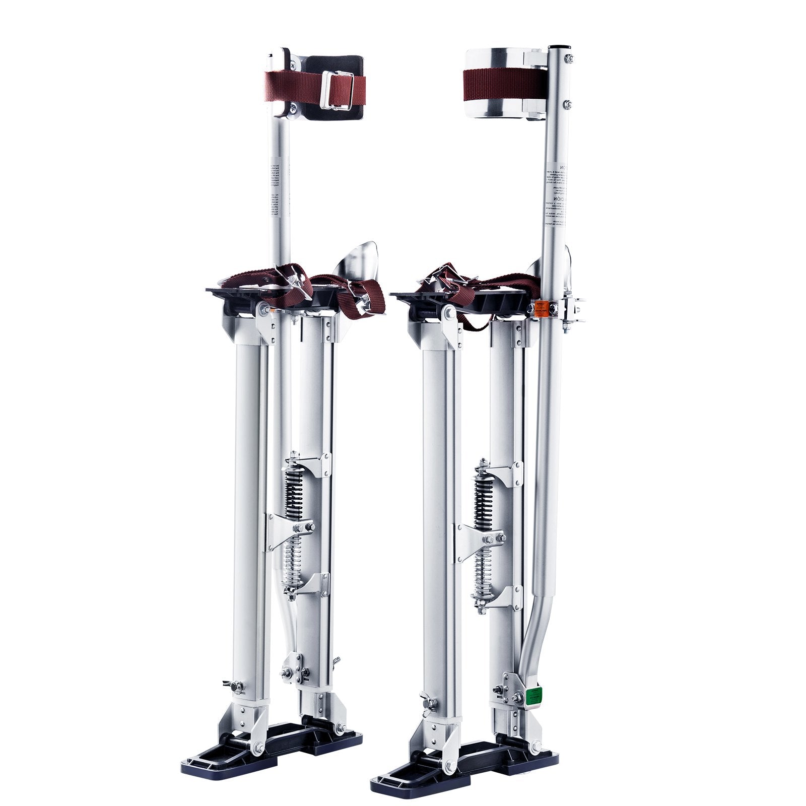 Door Hardware: VEVOR Drywall Stilts, 24''-40'' Adjustable Aluminum Tool Stilts with Protective Knee Pads, Durable and Non-Slip Work Stilts for Sheetrock Painting, Walking, Taping, Silver