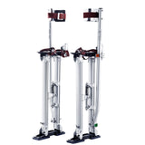 Door Hardware: VEVOR Drywall Stilts, 24''-40'' Adjustable Aluminum Tool Stilts with Protective Knee Pads, Durable and Non-Slip Work Stilts for Sheetrock Painting, Walking, Taping, Silver
