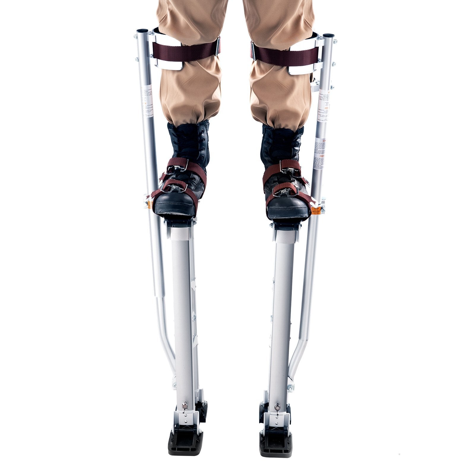 Door Hardware: VEVOR Drywall Stilts, 24''-40'' Adjustable Aluminum Tool Stilts with Protective Knee Pads, Durable and Non-Slip Work Stilts for Sheetrock Painting, Walking, Taping, Silver