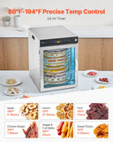 Food Dehydrators: VEVOR 12 Trays Rotary Food Dehydrator Machine Stainless Steel 800W Fruit Drying