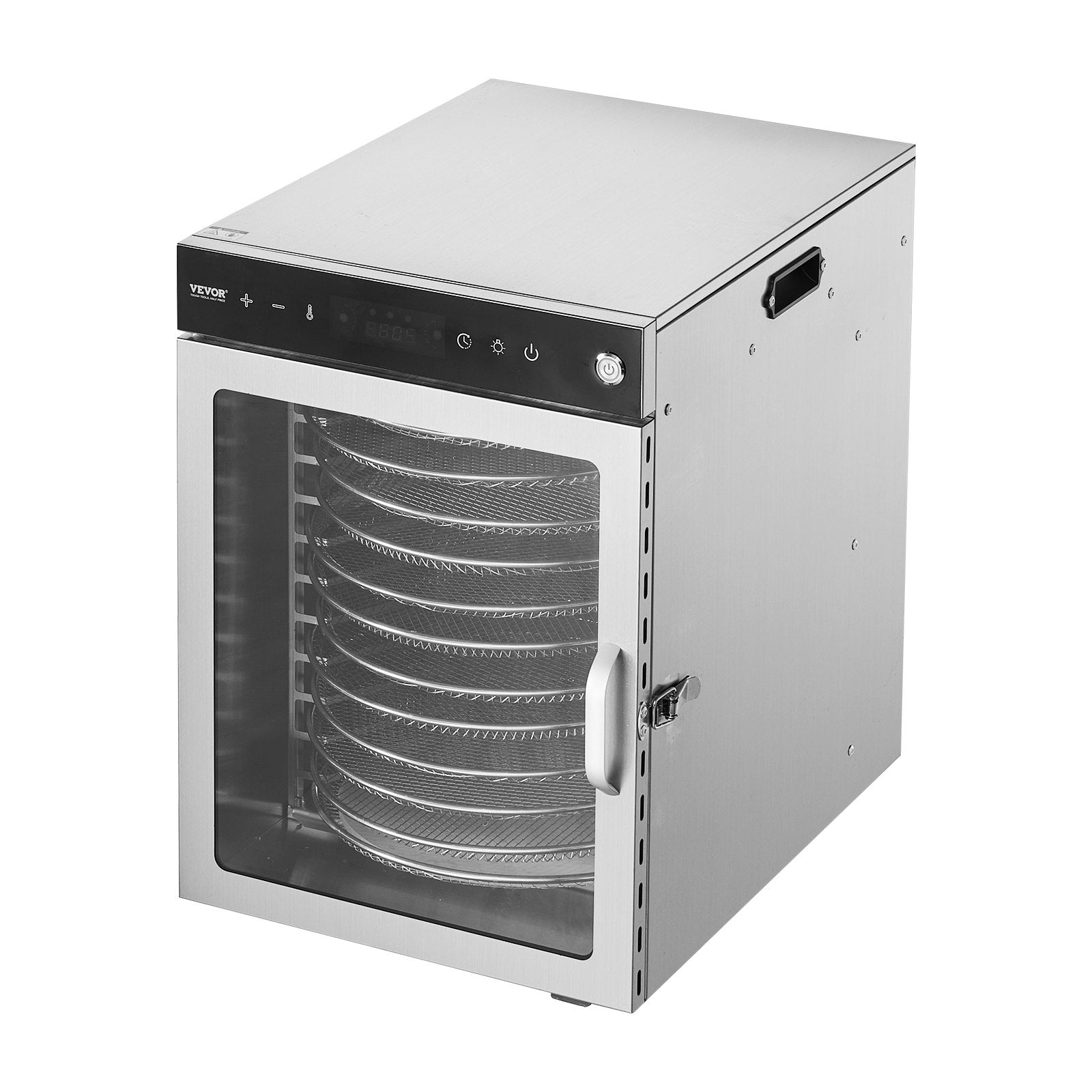 Food Dehydrators: VEVOR 12 Trays Rotary Food Dehydrator Machine Stainless Steel 800W Fruit Drying