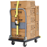 Test Kits: VEVOR 4 Pack Ratchet Tie Down Straps 5000 lbs 2
